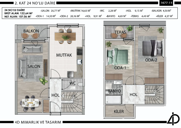 Daire 24 24 NO'LU DAİRE
