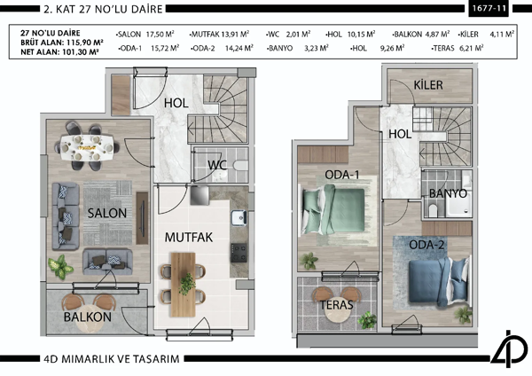 Daire 27 27 NO'LU DAİRE