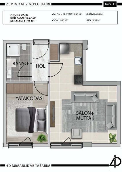 Daire 7 7 NO'LU DAİRE