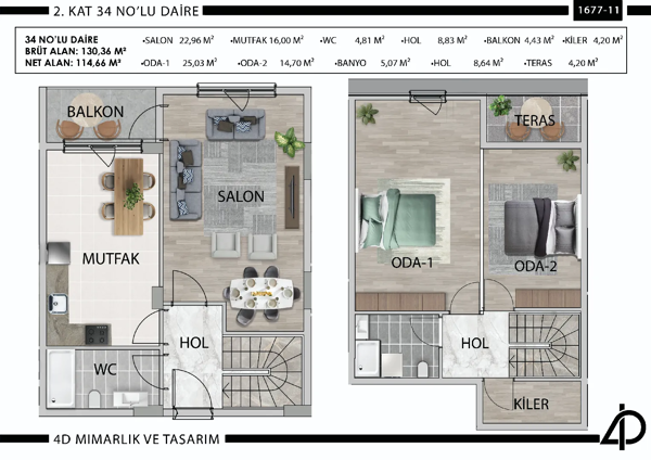 Daire 34 34 NO'LU DAİRE